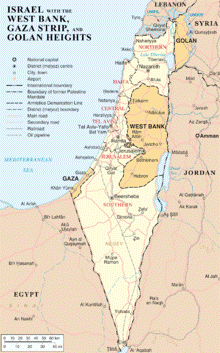 сектор газа израиль на карте
